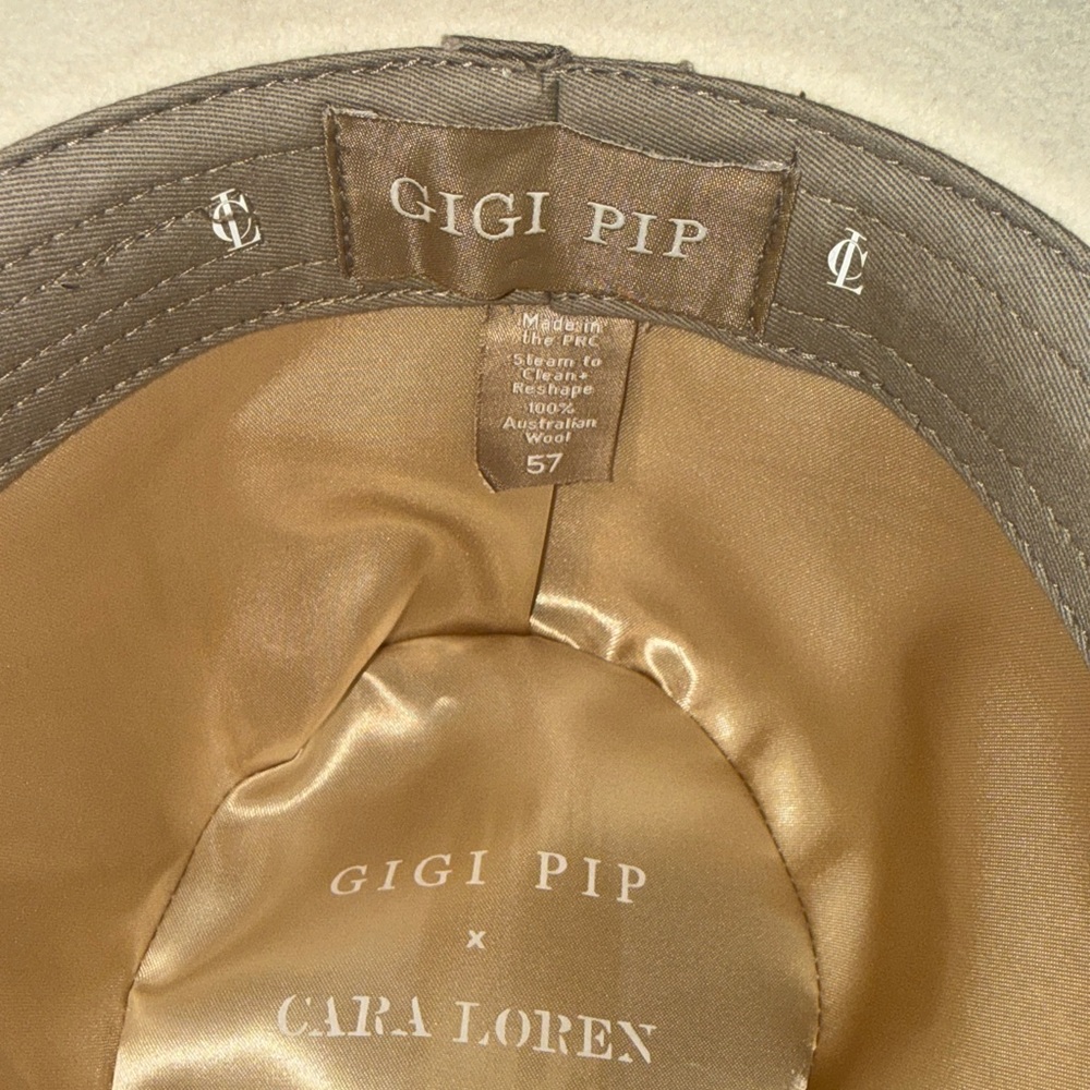 GIGI PIP x Cara Loren Amelia Pencil Brim Fedora Cowgirl Hat Australian Wool S/M - Picture 11 of 12